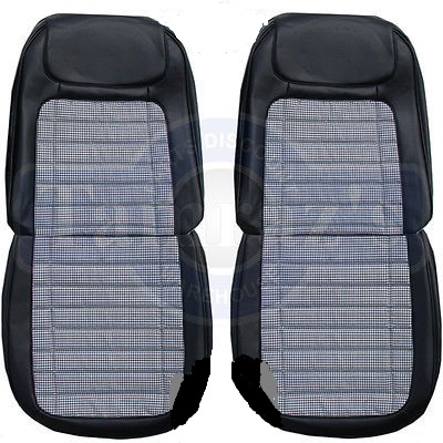 1968 Chevy Camaro Houndstooth Front and Rear Seat Upholstery Covers